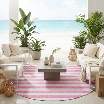 Tapis d'intérieur rond 8 po