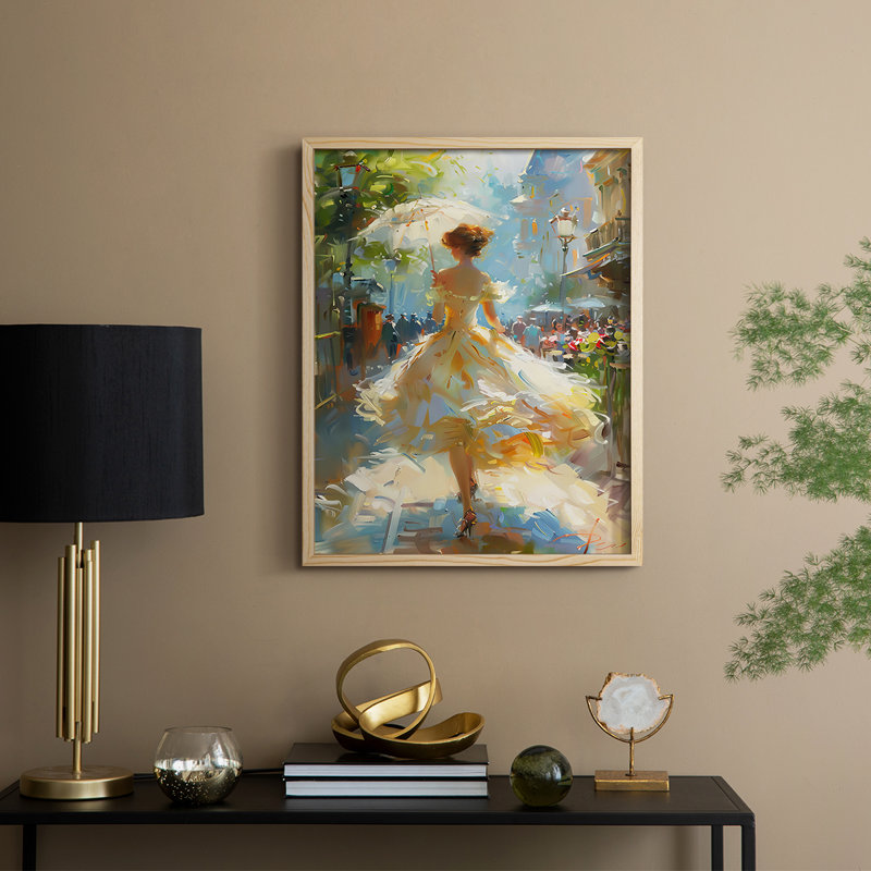 «WOMEN Series DCCCLVII», reproduction encadrée - bois massif, H 11 po x l 9 po, Naturel