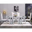Chaise parsons en métal Jaylynn en blanc