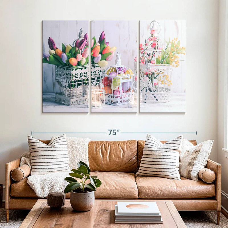Décoration de Pâques, H 42 po x l 65 po