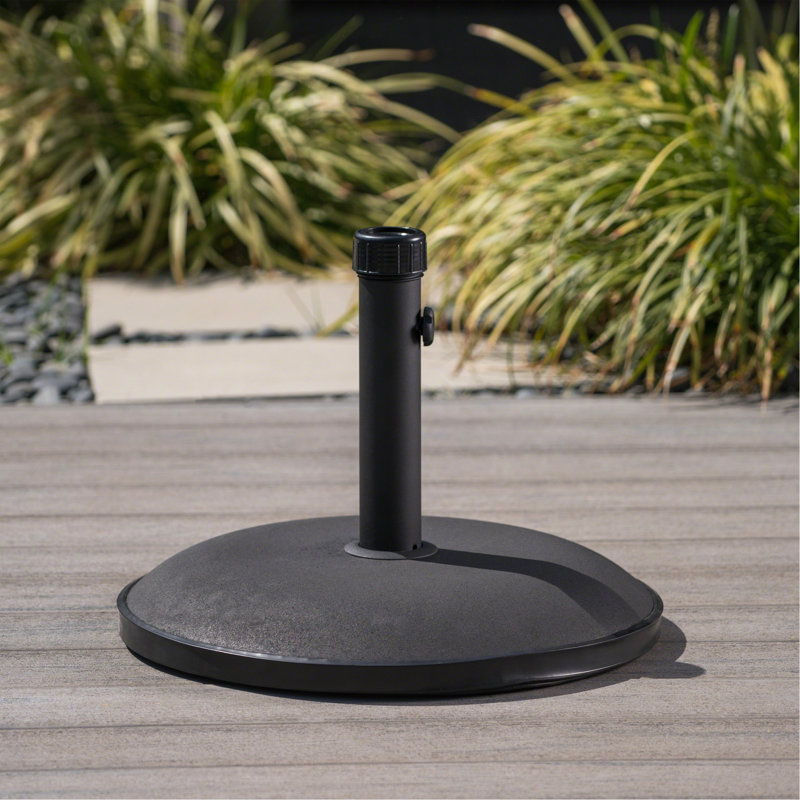 Base de parasol ronde 55 lb, Noir