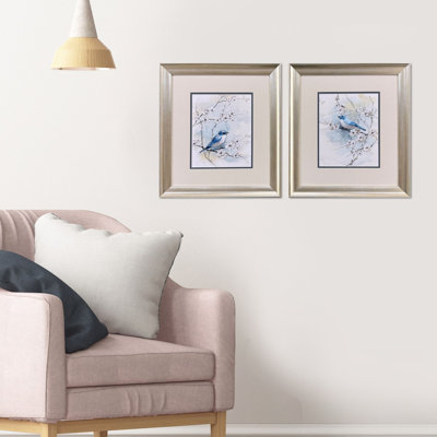 Blossoms & Bluebird Framed Art