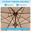  Parasol de marché avec manivelle-935864908