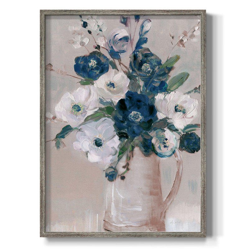 " Couturier II ", No Mat, Walnut Framed Canvas