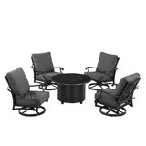 Paigen Outdoor 6 - Piece Conversation Set