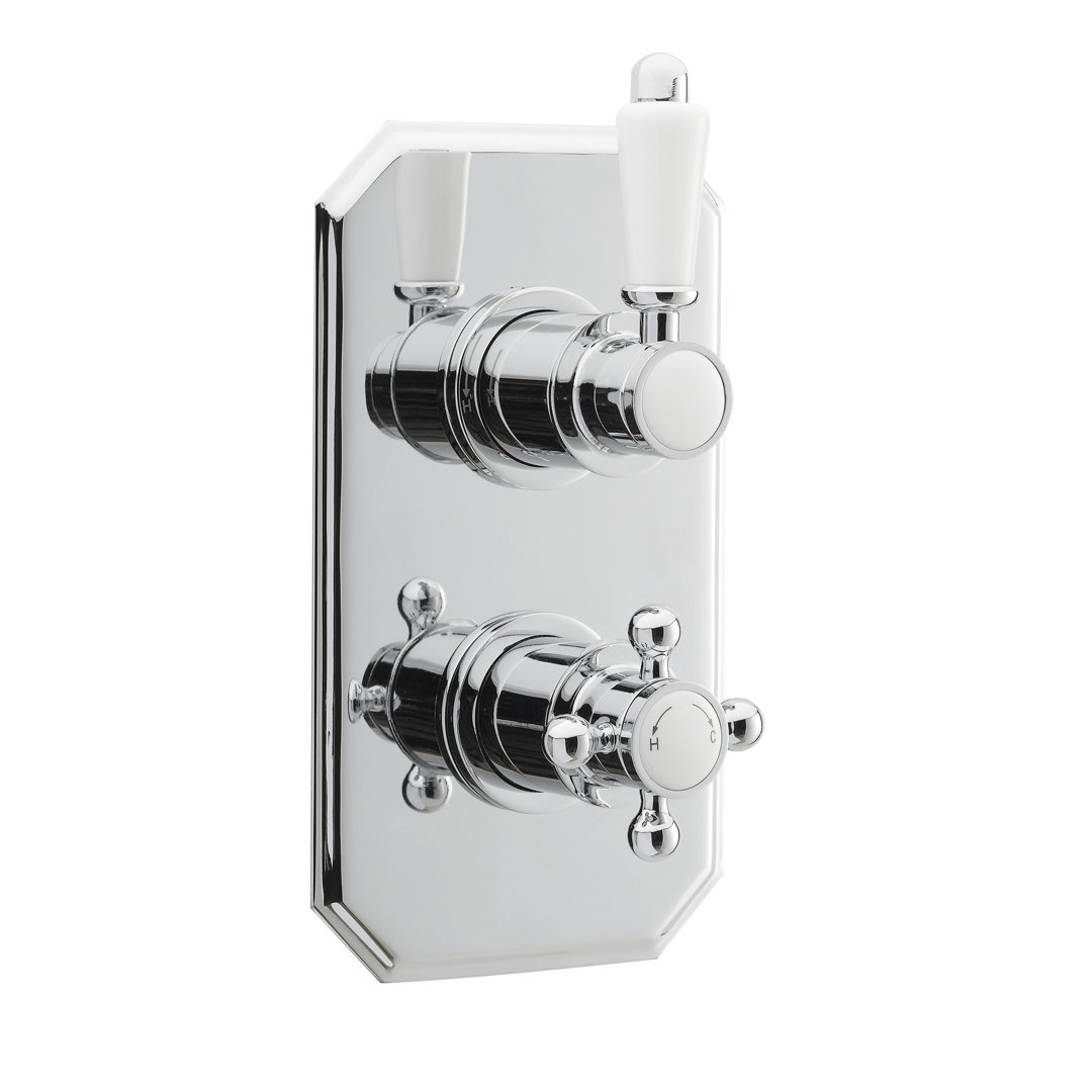Double Concealed Thermostatic Shower Valve