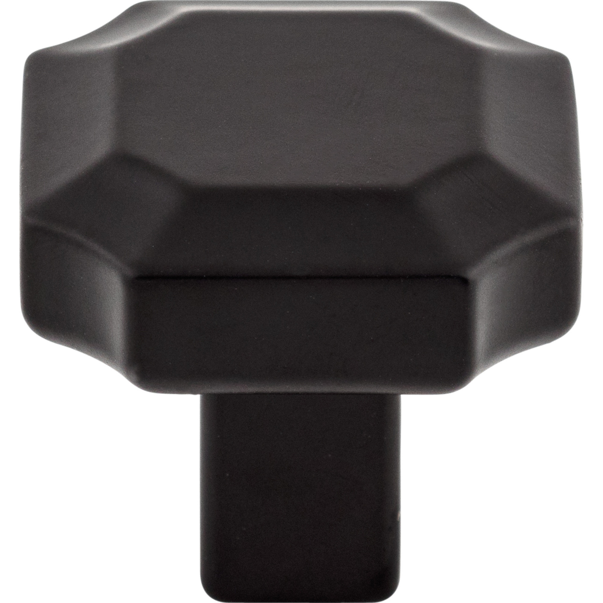 Davenport 1 1/4" Length Geometric Knob, Flat Black