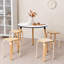 Tabouret de comptoir en bois massif 18 po Ismat