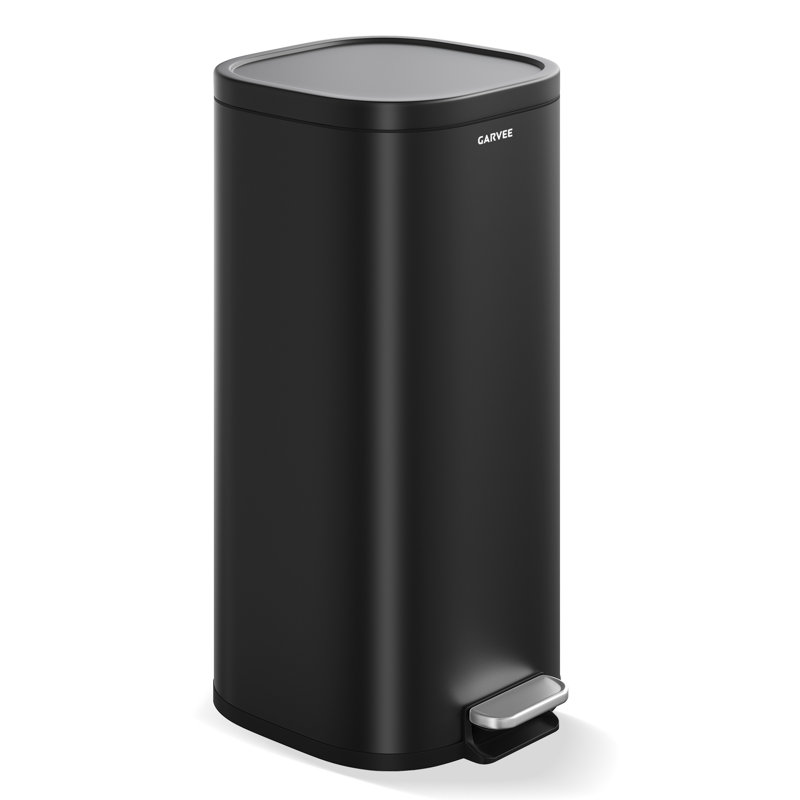 Kitchen Trash Can, Black