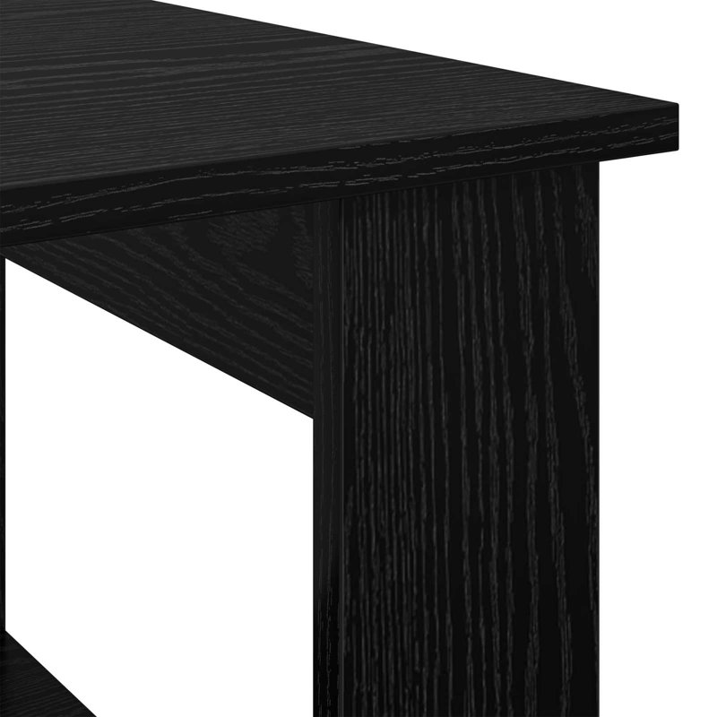 Coffee Table with Storage, 50cm. H x 72cm. L x 50cm. W, Black Oak