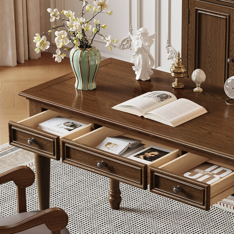Bureau d'écriture à 3 tiroirs American Country