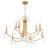 Lavi 9 Light Antique Gold Chandelier