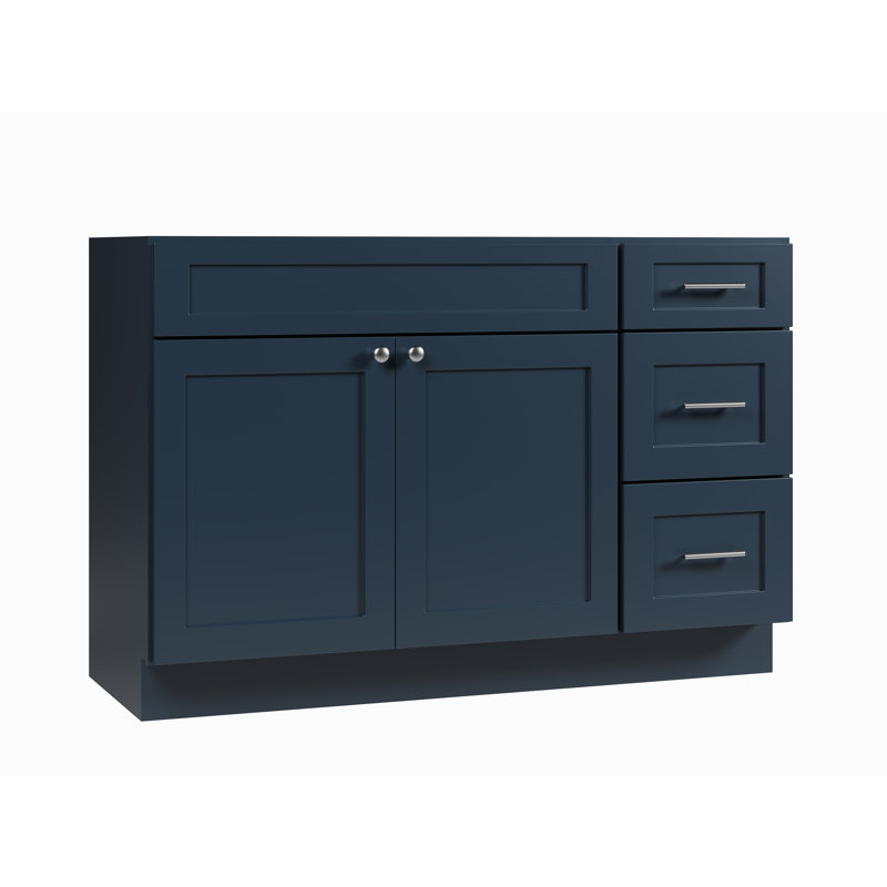 Base de meuble-lavabo simple 51 po Disar, Bleu