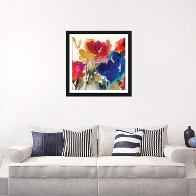 «Watercolor Florals I», reproduction sur toile