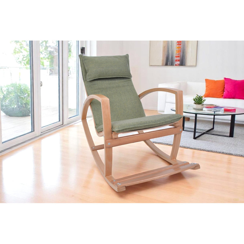 Chaise berçante Modern, Vert