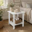 Élégante table d'appoint pour les rassemblements extérieurs, les collations et la détente avec un design durable à double couche-1496435571