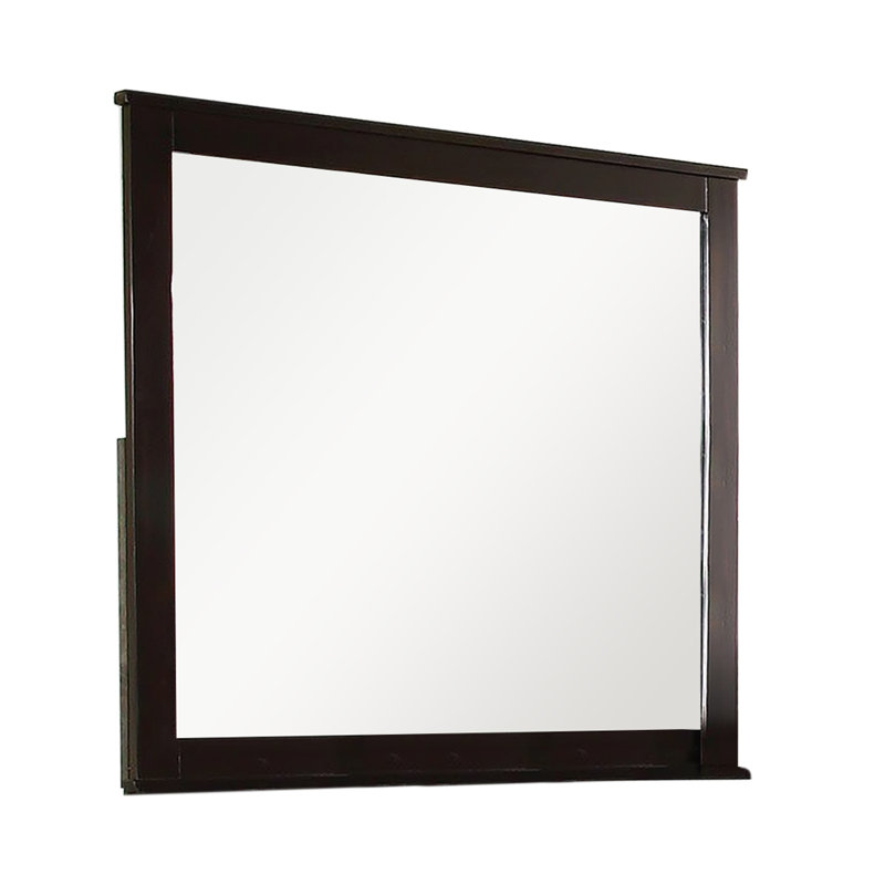 Miroir Fontes au fini espresso