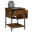 Lympsham 34cm W Iron Bedside Table-561615475