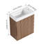 Meuble-lavabo mural 18,5 po avec lavabo en résine-296424061