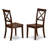 3 Piece Kitchen Table & Chairs Set Contains a Rectangle Dining Room Table with Butterfly Leaf and 2 Solid Wood Seat Chairs, Mahogany