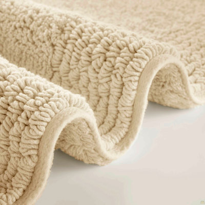 1 tapis de bain réversible 100% coton touffeté 3000 g / m² 17 x 24 po PCS