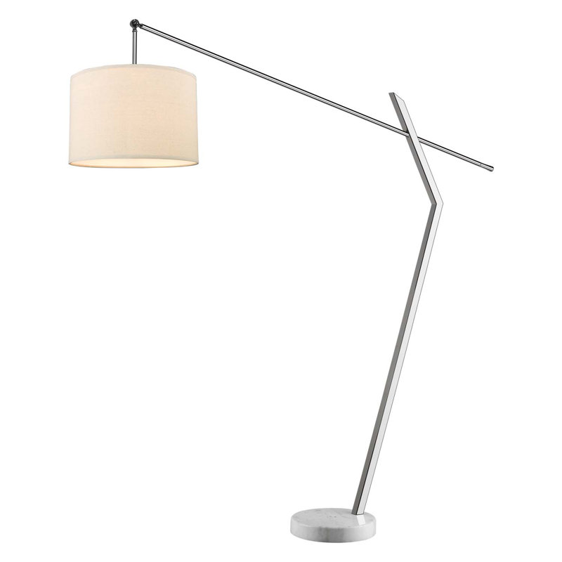 Draughn 82.5'' Polished Chrome Task Floor Lamp