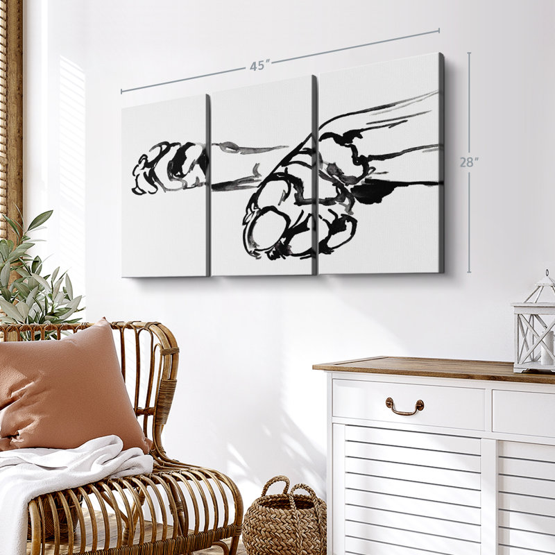 Linear Paws II, reproduction sur toile, H 28 po x l 45 po x P 1,25 po