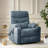 Cayrn Modern Dual Motor Oversized Massage Lift Recliner Chair with Heating-102303798