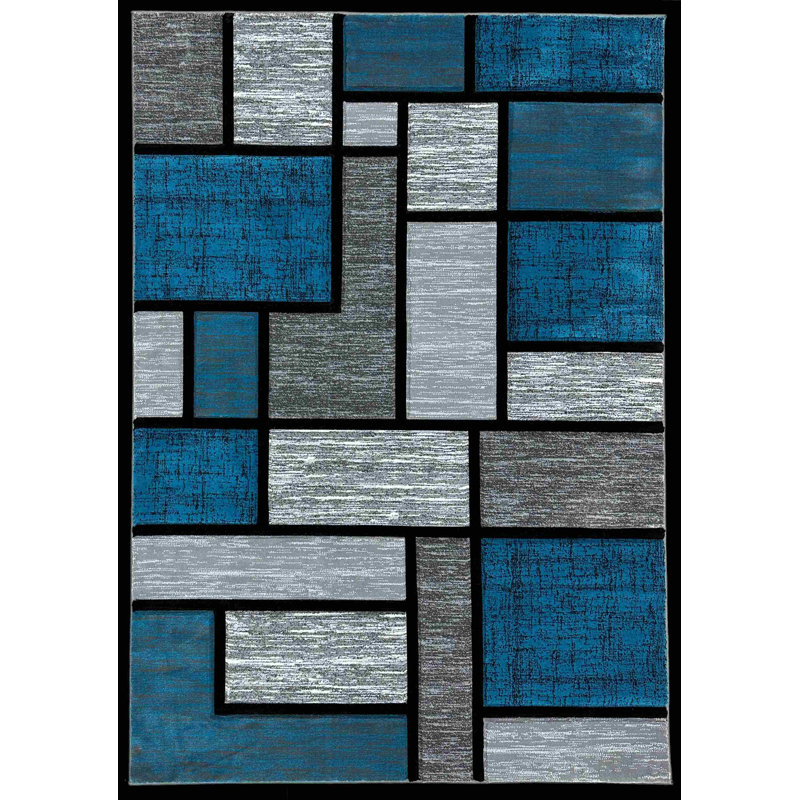 Markesan Performance Abstract Indoor Rug, Rectangle 2'7" x 4'
