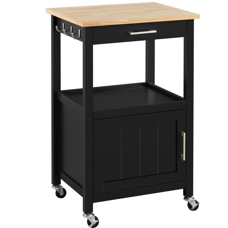 Welara Kitchen Island, Black