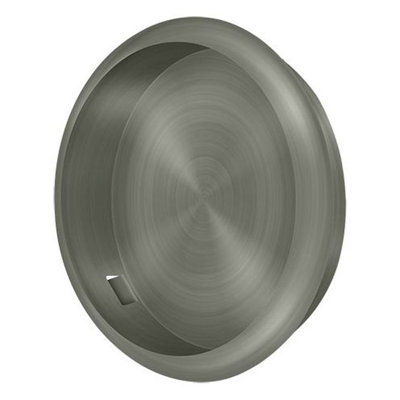 Deltana FP221RU15A Flush Pull; Round; 2-1/8" Diameter; Antique Nickel Finish