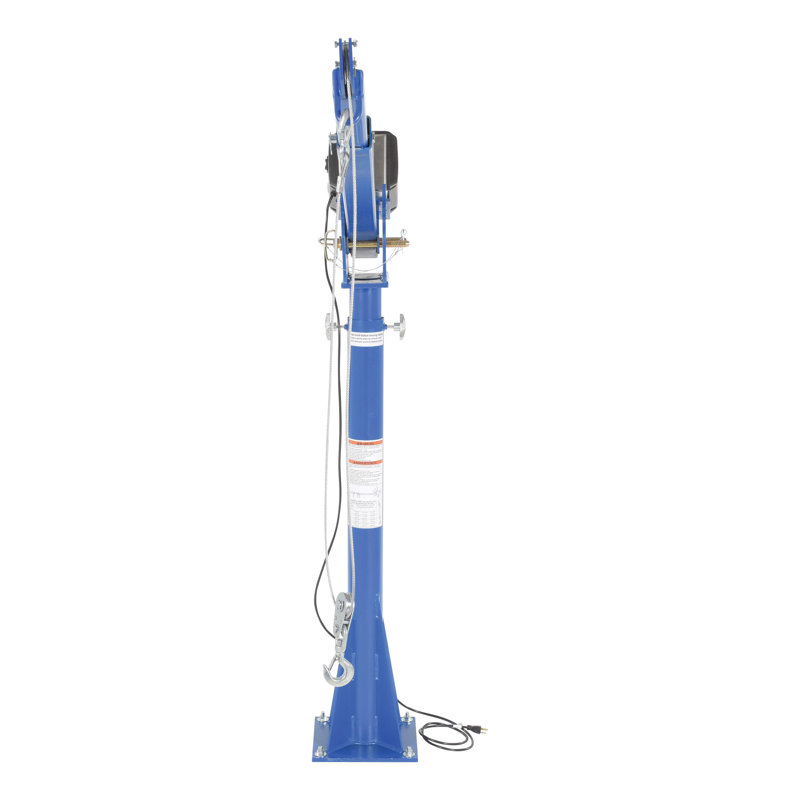 Grue de levage à courant alternatif, H 70,06 po x l 12 po x P 53,38 po