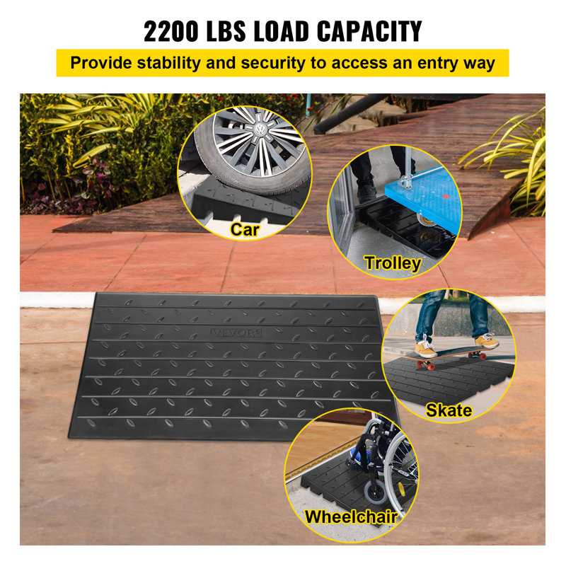 Vevor Threshold Ramp, 4" H x 41.8" W x 24" L