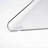 M&T Displays Tilted Ergonomic Computer Keyboard Stand with Rubber Strip Clear Acrylic Clear Riser for Computer Work, Gaming and Typing,Universal Elevated Stand