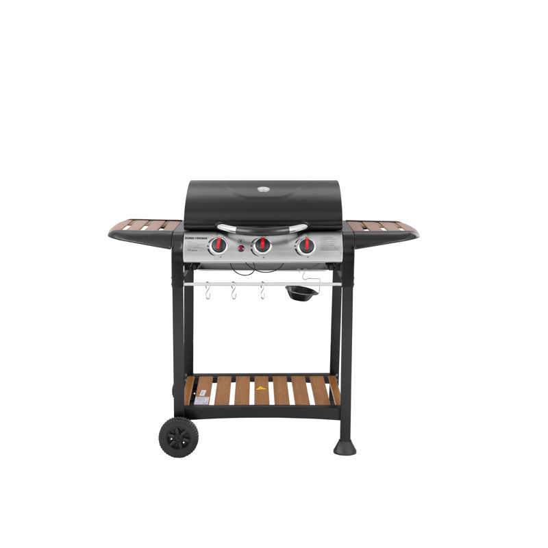 George Foreman 3 - Burner Freestanding Propane Gas Grill