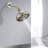 High Pressure 6-Setting 4" Shower Head - Angle Adjustable, Clog-Proof Shower Head-126529102