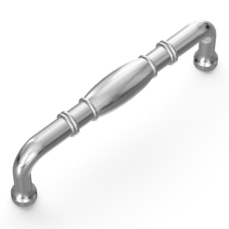 Williamsburg Collection Pull -  3-3/4" Center to Center Cabinet Pull Chrome - Farmhouse Hardware for Drawers & Cabinets