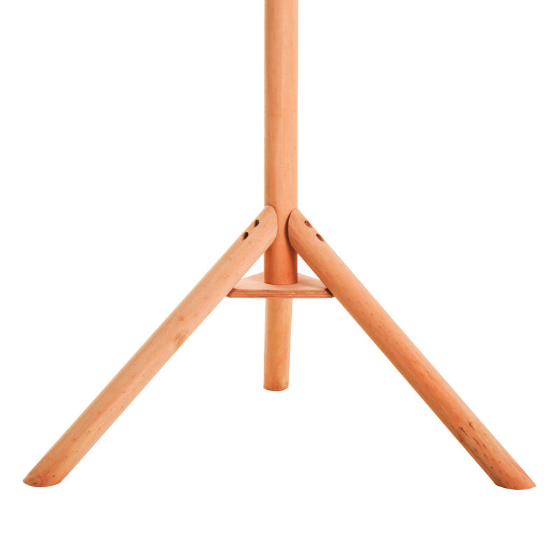 Jairo Wood Freestanding Hopper Bird Feeder