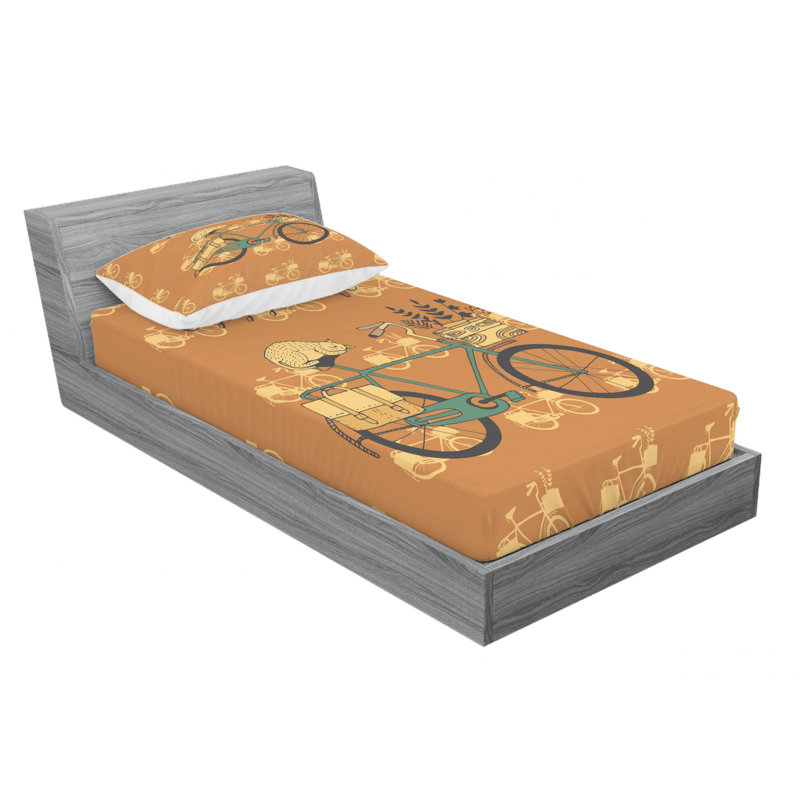 Saying Microfiber Sheet Set, Twin XL Sheet Set with Fitted Sheet