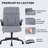 Kheyla Faux Leather Home Office Executive Chair, with Flip-up Armrest and Lumbar Support-153262897