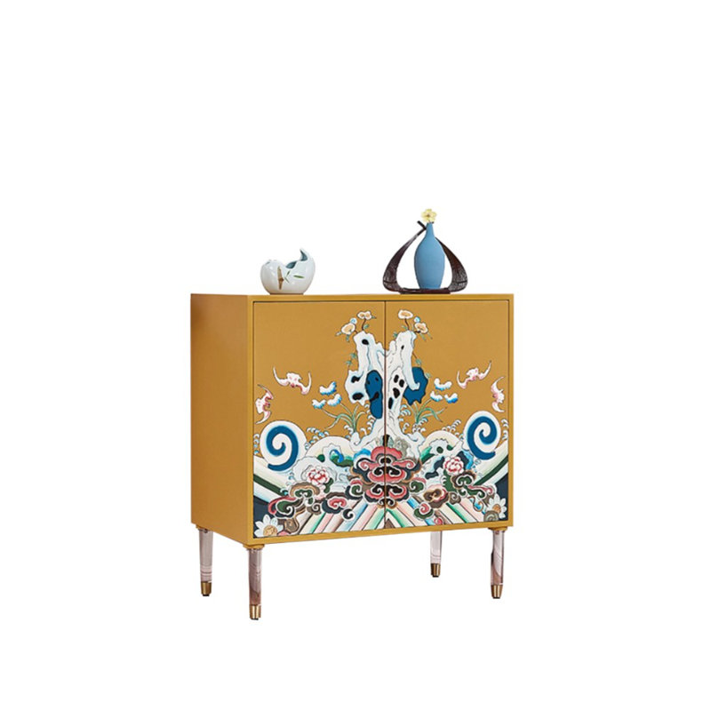 Armoire décorative peinte