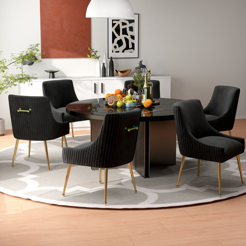 Chaise de salle à manger Baudel, Noir