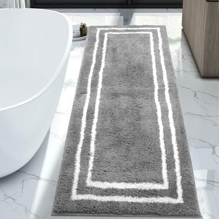 Red Barrel Studio® Bastine Ultra Soft Bathroom Rugs with Non-Slip