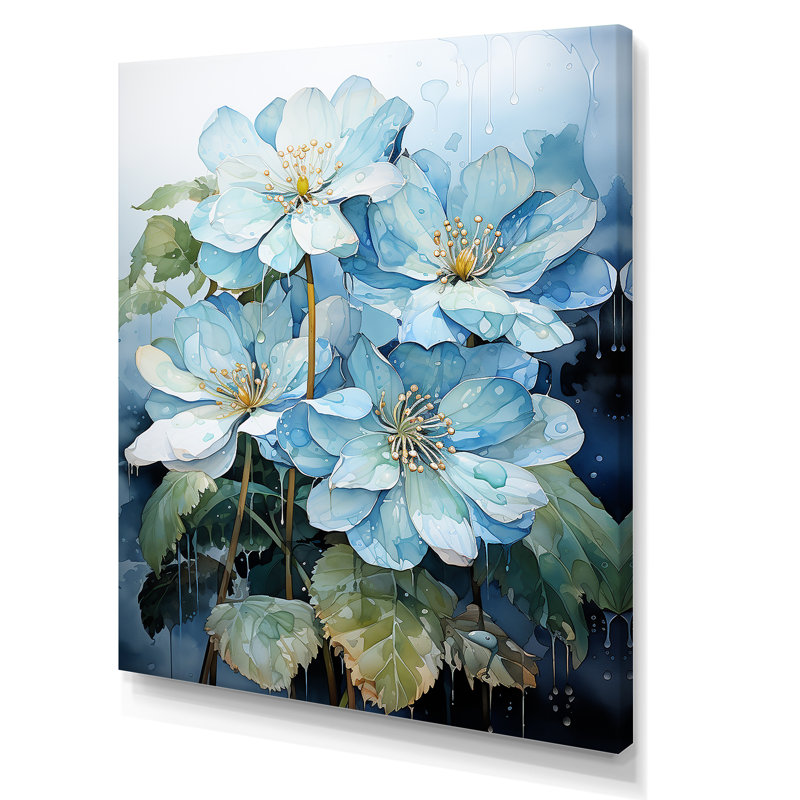 Floral majestueux, art mural jungle, Toile tendue, H 60 po x l 40 po x P 1,5 po