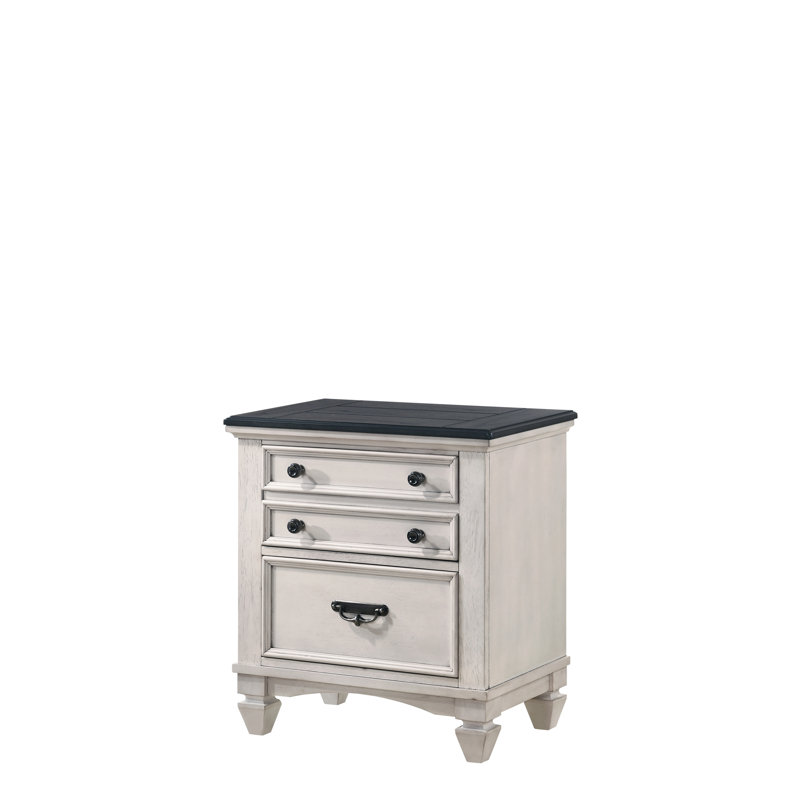 Charmante table de chevet avec plusieurs options de rangement et un design élégant