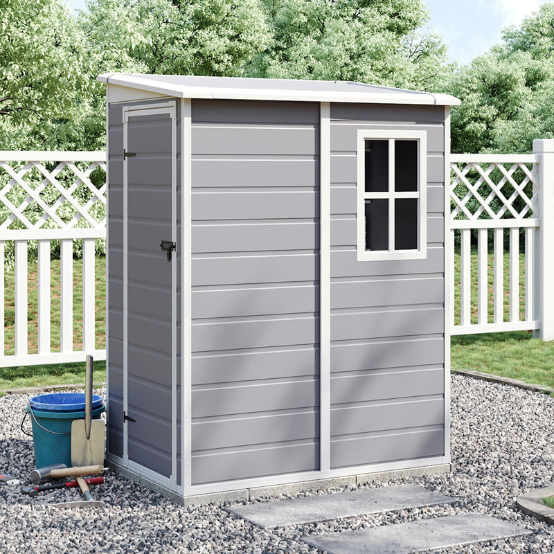 PP Plastic Tool Shed – Grey
