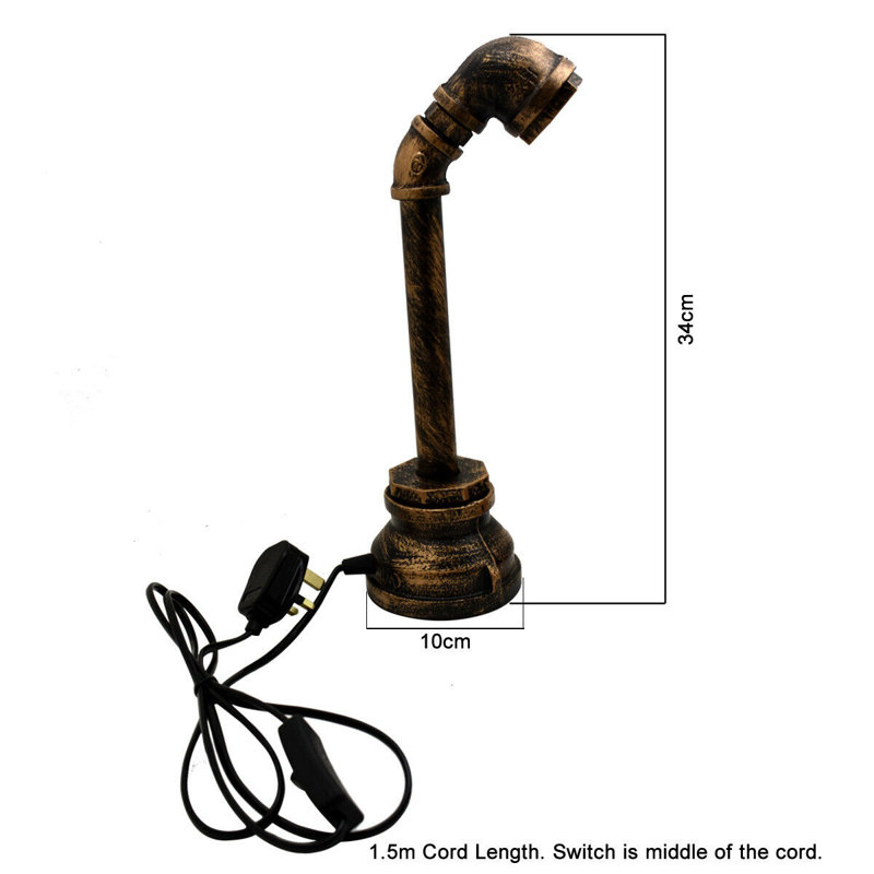 Henri Metal Novelty Lamp, Brushed Copper