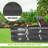 Hal 67"D x 20"W x10"H Metal Raised Garden Bed. Grey-60653547-9704208