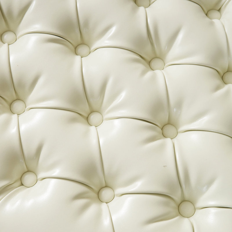 Cuir lisse avec dessus et rangement pour coussins, couvertures, pieds collés, teint