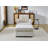 34" Modern Chenille Accent Chair With Side Table, Cup Holder, Usb Port, And Storage Ottoman-2106917571